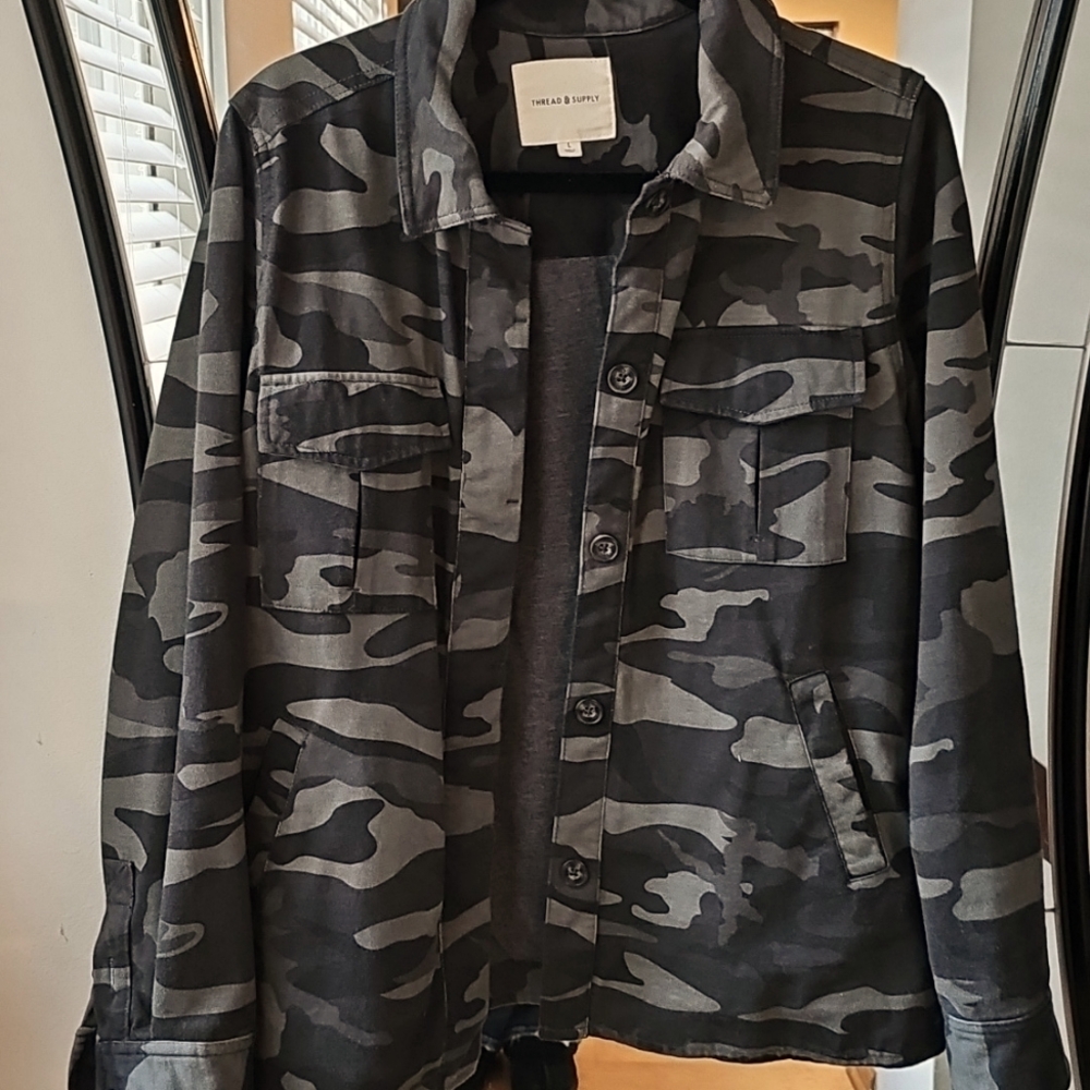 Thread & Supply Camo Shacket